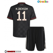 Otroške Nogometnih dresov Bayern Munich Nicolas Jackson #11 Tretji 2025-26 Kratki rokavi (+ hlače)